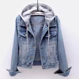 ONM 여성자켓 봄 스타일리쉬 가을 청남방 데님 후드탈