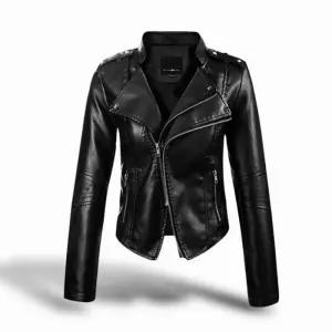 ONM 여성 지퍼 라이더자켓 간절기 슬림핏 아우터 레더