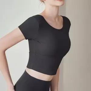 ONM 여성 2컬러 애슬레틱 크롭 베이직 트레이닝 탑