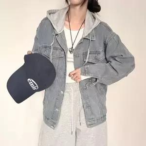 ONM 여성 재킷 데일리 루즈핏 후드 청자켓