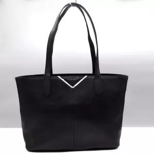 러브캣 블랙 가죽 데일리 여자 숄더백 쇼퍼백 가방