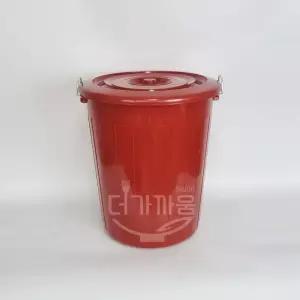 다용도 만능용기 적색 110L 원형 빨간통 김장 동치미 장아찌 통 대형 플라스틱통 재활용 쓰레기통 물통 청통 김치통