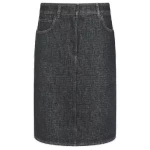 펜디 FF 자카드 데님 미디 스커트 FLQ604AW82 F1UKI TP961337966