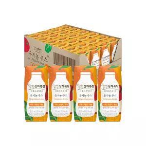 [롯데백화점]상하목장 상하 유기농주스 사과오렌지케일 125ml 24팩