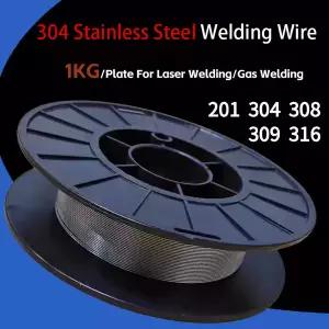 스텐강선 304 스테인레스 스틸 용접 와이어 1KG 스풀 스틱 0.81.01.21.6mm 릴 레이저 피더 용접봉