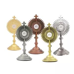 명동성당성물 성물방 1pc 카톨릭 기독교 친교 동상 골드 Hominum Salvator 홈 오피스 테이블 크로스 입상