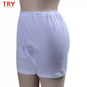 질염팬티 질염예방 네모팬티 백색 트라이 팬티겸속바지-110까지 90 백색