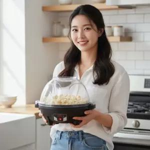 매직팝퍼 MSP-2004 자동로스터기 가정용 전기 미니팝콘기 팝콘 머신 메이커 제조기