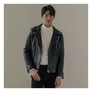 이태리 해비나파 양가죽 남성 더블라이더 자켓 (무지)