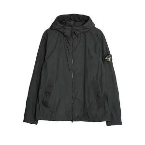 [스톤아일랜드] 바람막이 크링클랩스 안티드롭 블랙 자켓 153153621