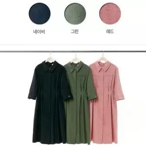 [런칭가99900]LS4 프렌치린넨 셔츠카라 원피스1종