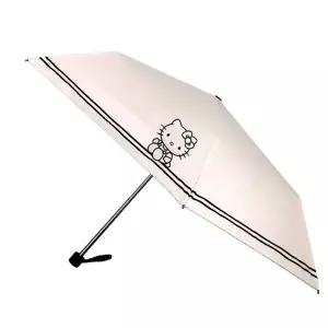 헬로키티 더블보더 슬림 암막코팅 3단 우산미니 패션양산 양우산 휴대용