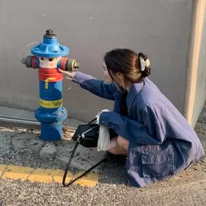 크루아 워크 자켓 / 야상점퍼 블루자켓 하객룩 레이어드 워크자켓 야상 블루종 봄자켓 자켓 봄아우터