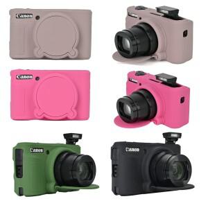 SX740HS Canon PowerShot HS 고무 커버 스킨 렌즈 캡 포함 용 부드러운 실리콘 케이스