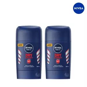 니베아 다한증 얼굴 제 겨드랑이 데오드란트스틱 드라이앤임팩트 50ml 2개