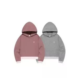 백화점 Lee 키즈 배색 숏 후드 레귤러핏 스웨트셔츠 LK3HD70