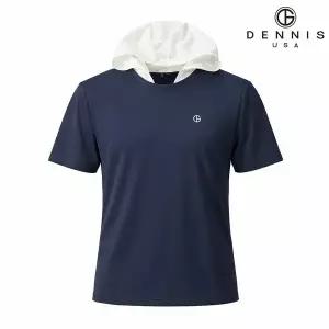 [하프클럽/데니스골프]26SS신상 남성 유니크 후드탈부착 반팔 후드티_NARMMTS03