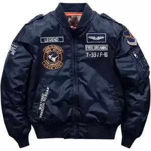 미비다 가을 남사친 점퍼 자켓 항공 파일럿 잠바 야구복 빅사이즈 코트 자수 ADOR3