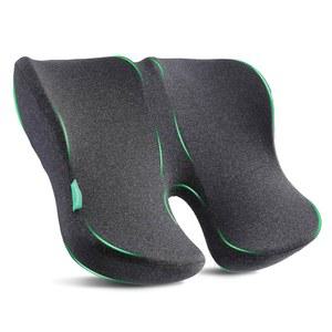 메디사나 엑스트라 라지 시트 쿠션, 사무용 의자용 카시트, 휠체어 - 시아티카 & 테일본 콕시스 운전석용 베개 사이즈: 19.6 * 16.6 3.7인치 블랙