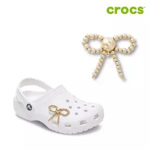 [크록스]골드 비즈 리본 지비츠 10016720