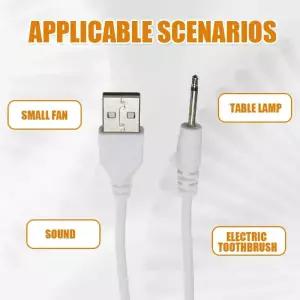 1m USB 2.0-DC 2.5mm 엘보 2A 충전 라인 2.5 USB2.5 모노 오디오 잭 플러그 Aux DC2.5mm 케이블 미러링케이