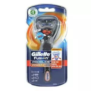 면도기선물 제모 프로글라이드 면도기 질레트 파워 휴