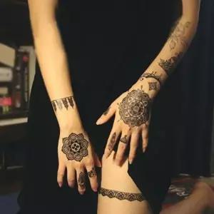 반영구 문신 헤나 타투 스티커 5종 세트 뷰티 스타일/타투스티커/지워지는/캐릭터/클럽