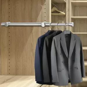 옷장 풀아웃을 위한 궁극의 발렛 로드 옷걸이를 12인치 접이식 간편한 설치로 부드러운 활공 세탁 및