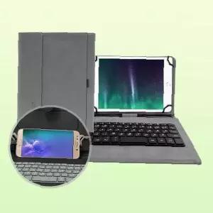 북커버 키보드 케이스 7인치 8인치 태블릿 슬림형 접이식 거치 스탠드 휴대용