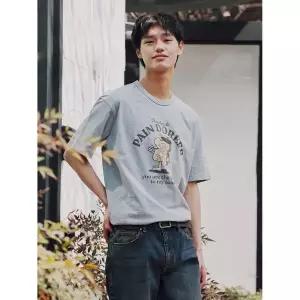 TOPTEN 공용) 헤비웨이트 슬럽 그래픽 반팔 티_MSF3TS3903 MSF3TS3903