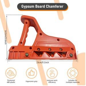드라이월 석고보드 엣지 트리머 45 60도 조절 가능한 챔퍼 플레인 핸드 툴 (목재 블레이드 10개 포함)