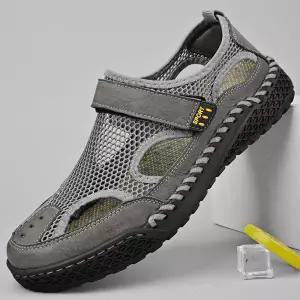 운전용신발 남성 여름 메쉬 샌들 통기성 비치슈즈 방수 속건성 슬립온 스타일