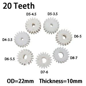 모양 프로파일 부품 기어 톱니 바퀴 DENTES POM 구멍 22MM 20 1M DIY 20T 스퍼 플라스틱 수리 OD
