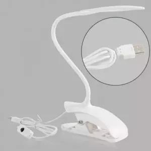 LED 스탠드 집게형 자바라 책상 침대 조명