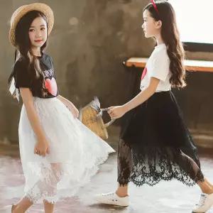 에스닉 레이스 아동 주니어 스커트 여아스커트 여름치마 여아레이스치마 초등학생옷 원피스 주니어의류