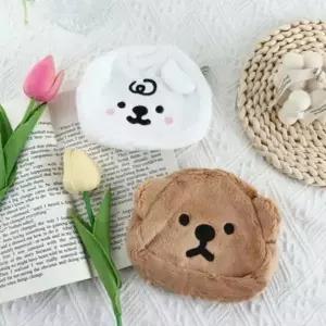 WL 곰돌이파우치 초미니파우치 화장품 뽀글 이너백 지퍼