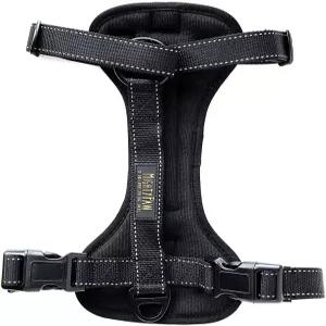 마이티 포 도그 카 하네스 - 차량 안전 장비 2개의 목줄 부착 조절 가능한 스트랩 반사 스티칭 부드러운