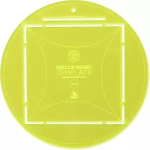 미주리 스타 퀼트 서클 템플릿 10인치 레이어 케이크 원단과 프리컷 퀼팅 스퀘어용 원형 아크릴 자 패턴