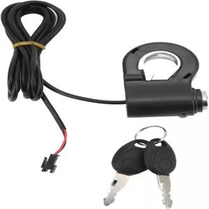 핸들바 스위치가 있는 나투데코 12/24/36/48V 범용 내구성 전기 스쿠터 엄지 잠금 키트 교체