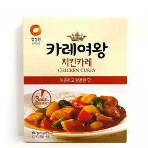 청정원 카레여왕 매콤치킨카레맛 160g 카레 짜장 카레가루 짜장가루 3분카레