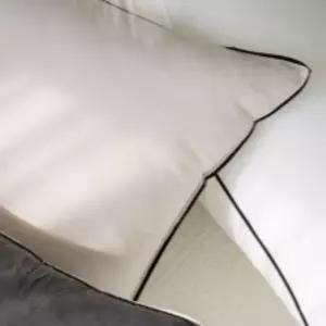 포그니아 등쿠션 순면 대형 등받이 허리받침 그레이