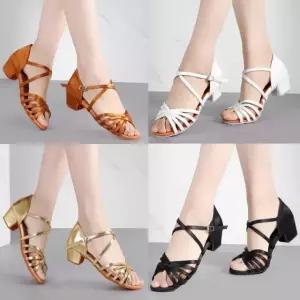 여성 라인댄스화 라틴댄스화 낮은굽 댄스화 