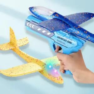 LED 슈팅 글라이더 비행기  발사기 스티로폼 장난감 세트