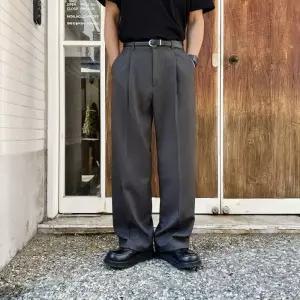 남자와이드슬랙스 뒷밴딩 롱 결혼식 하객룩 셋업1215901