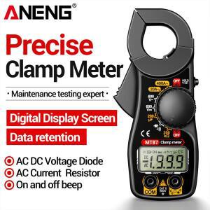 MT87 소형 디지털 클램프 멀티미터 AC DC 전압계 전류계 저항계 데이터 홀드 LCD 화면 가정용 호환 수리