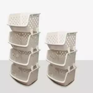 [생활] 수납장 플라스틱 정리함 틈새 조립식 리빙박스 공간박스