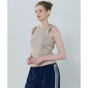 베이직하우스 BASIC HOUSE 여성 골지 민소매 티셔츠 베이지 LYTS3202 748730