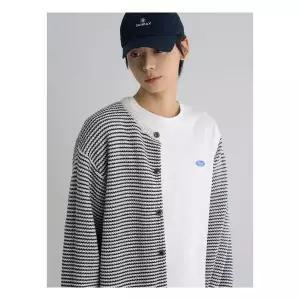 (45625AMME0) [에잇세컨즈] 코튼 혼방 스트라이프 카디건 아이보리