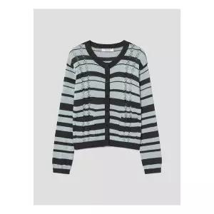 (35645ACCA4) [에잇세컨즈] 스트라이프 카디건 애쉬