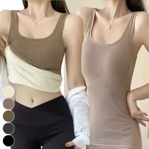 여성 브라 캡내장 겨울 기모 안감 이너 나시티 민소매 이너나시 기모나시